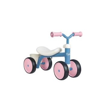 Smoby Velo Porteur En Metal Rookie Rose Et Bleu