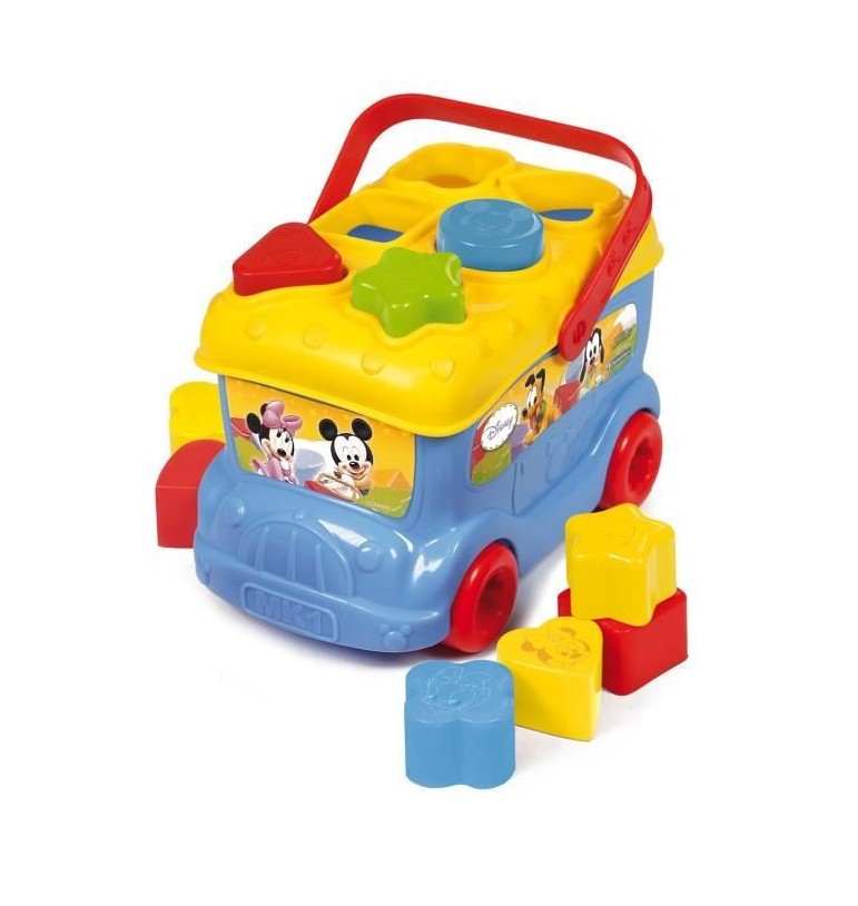 Clementoni Disney Baby Le Bus Des Formes De Mickey Jeu D Eveil